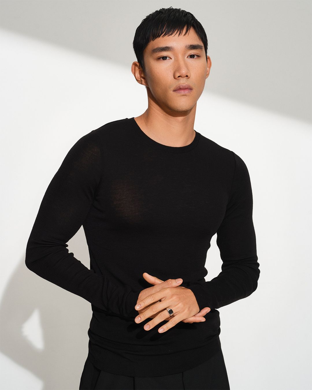 Kay Ring Black Larvikite / ケイ リング ブラック ラルビカイト