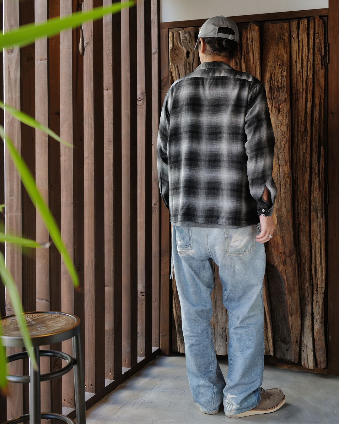 T.Rayon Ombre Open Collar Shirt  BLT