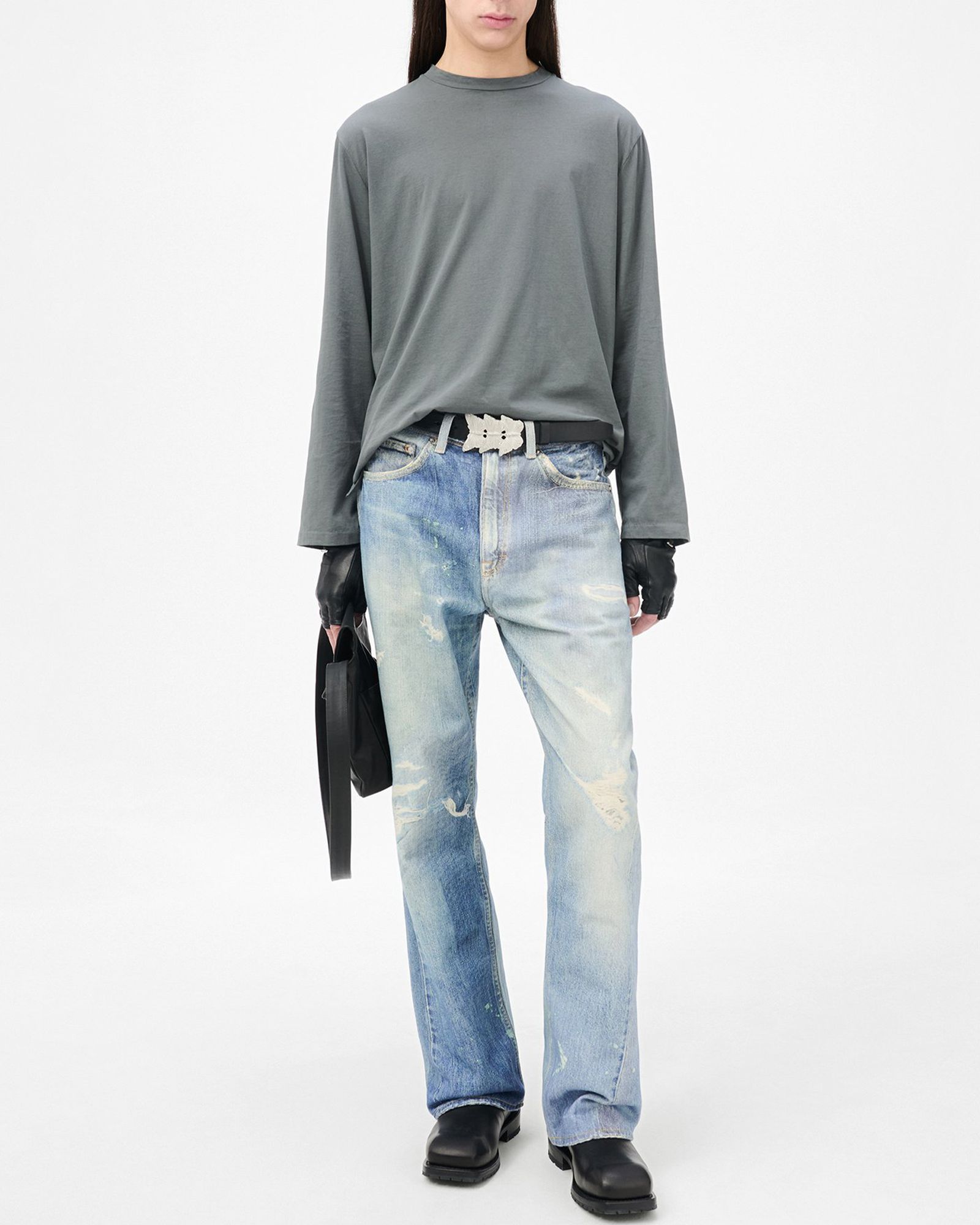 【LAST1 Size32】 THIRD CUT   Digital Denim Print