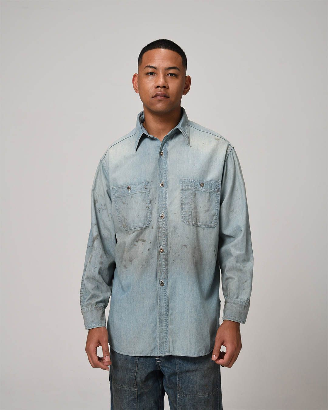 BWU-MBCS / METAL BUTTON CHAMBRAY SHIRT
