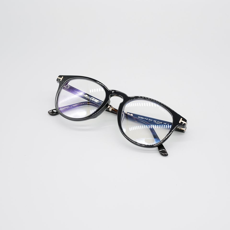 TOM FORD EYEWEAR - FT5891FB-51005 / メガネ フレーム /アジアンフィット / ブラックxブラウンフレーム |  River