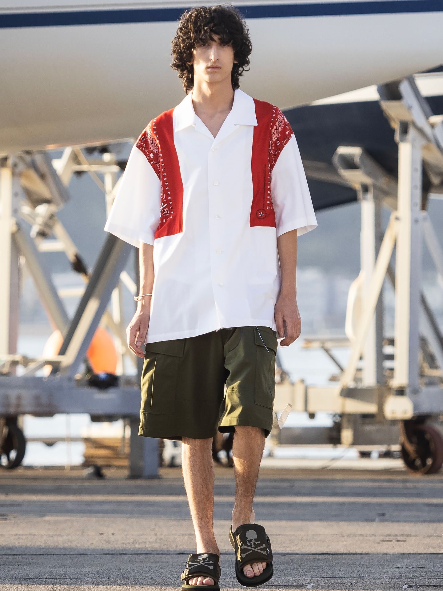 【mastermind JAPAN】 JERSEY CARGO SHORTS  Olive