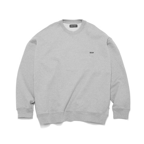 GX-S24-CN-04  CREW NECK SWEAT SHIRT   GRAY