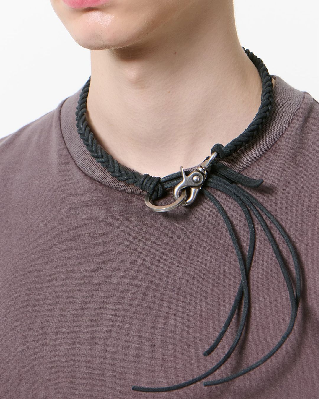 BRAIDED LADON  Black Leather