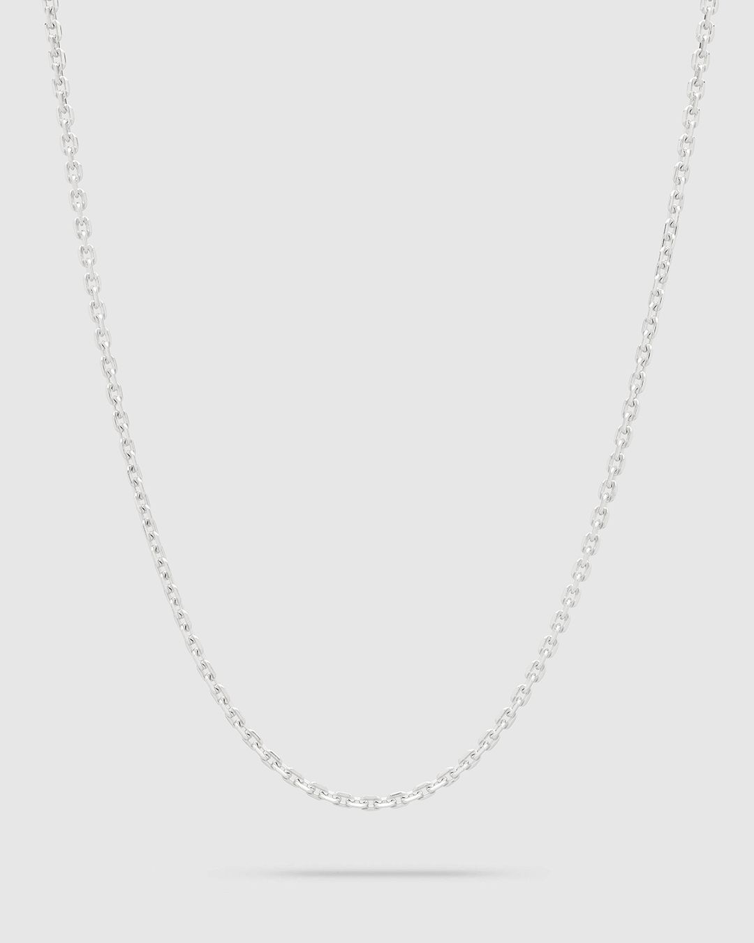 Anker Chain 20.5Inch(52.07cm) / チェーン ネックレス / 925スターリングシルバー / ホワイトロジウムメッキ (ユニセックス)