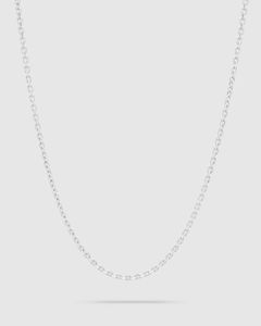 Anker Chain 20.5Inch(52.07cm) / チェーン ネックレス / 925スターリングシルバー / ホワイトロジウムメッキ (ユニセックス)