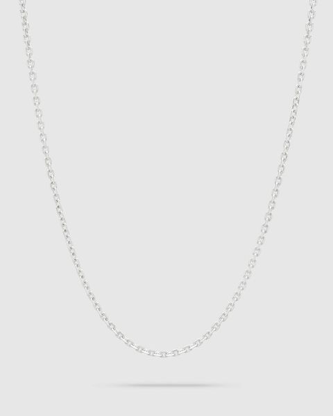 Anker Chain 20.5Inch(52.07cm) / チェーン ネックレス / 925スターリングシルバー / ホワイトロジウムメッキ (ユニセックス)