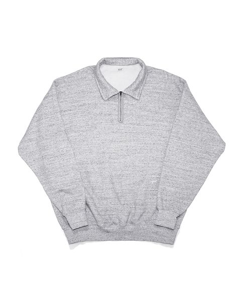 SQ-26AW-CS-01  HALF ZIP SWEAT  GRAY