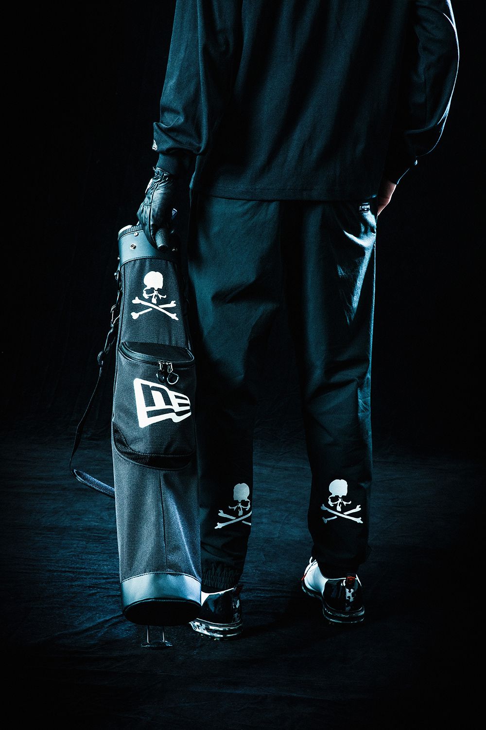 mastermind JAPAN - 【MASTERMIND WORLD】x NEW ERA SELF STND BAG MMW GOLF SS24  BLK SLV | River