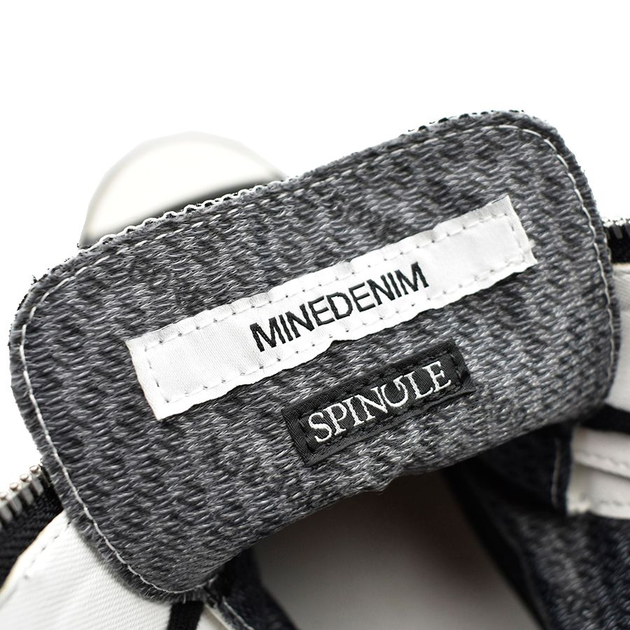 〈MINEDENIM × nonnative〉  DWELLER TRAINER HI COW LEATHER WITH GORE-TEX bySPINGLE  BLACK x WHITE