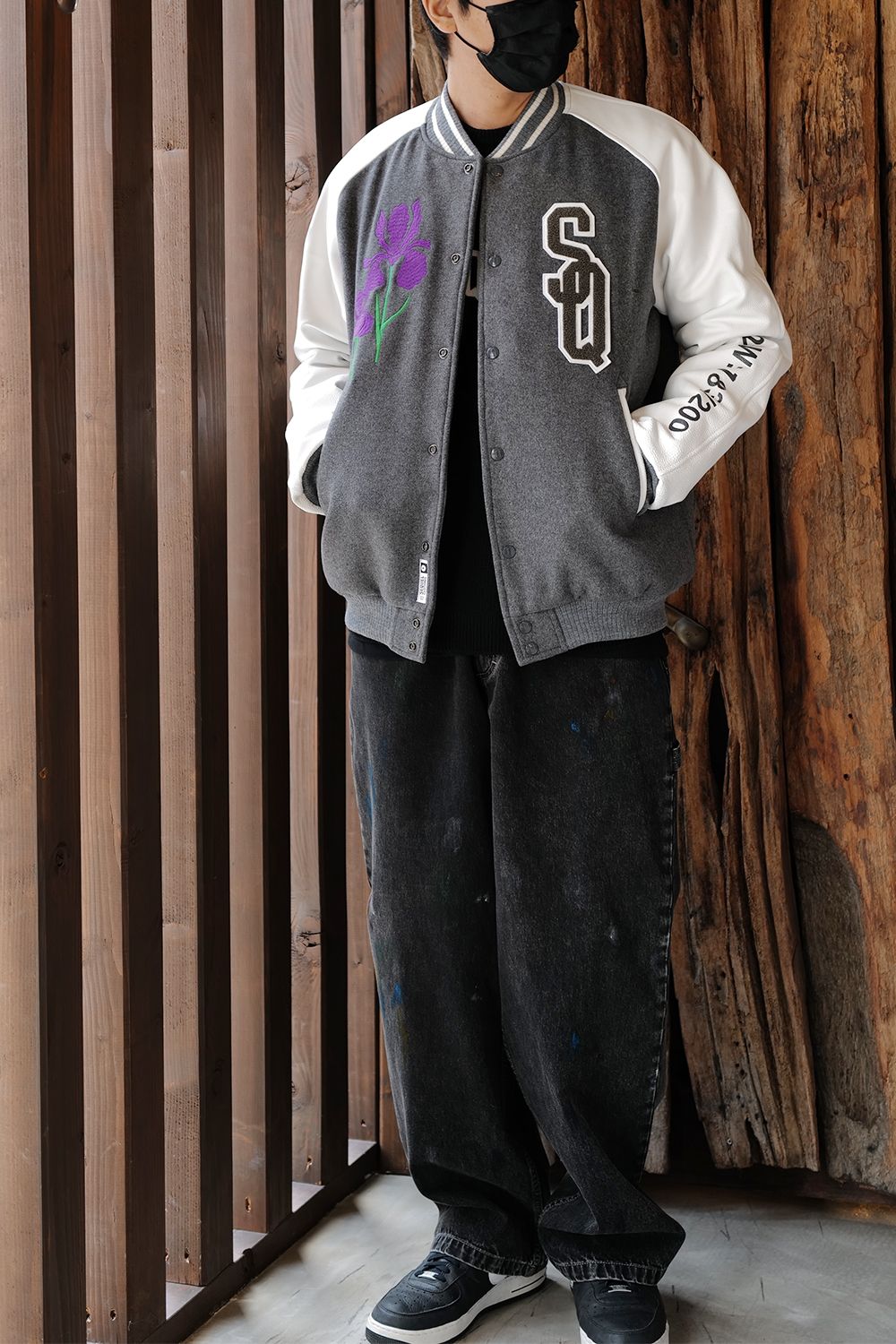 SEQUEL - SQ-22AW-JK-06 VARSITY JACKET GRAY | River