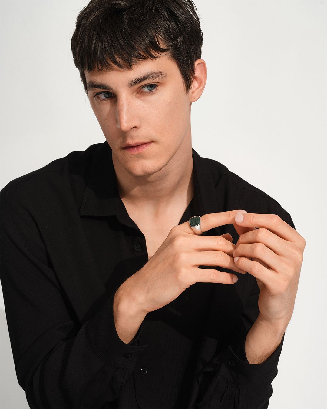 Cushion Green Marble【M】/ クッション グリーン マーブル リング【M】