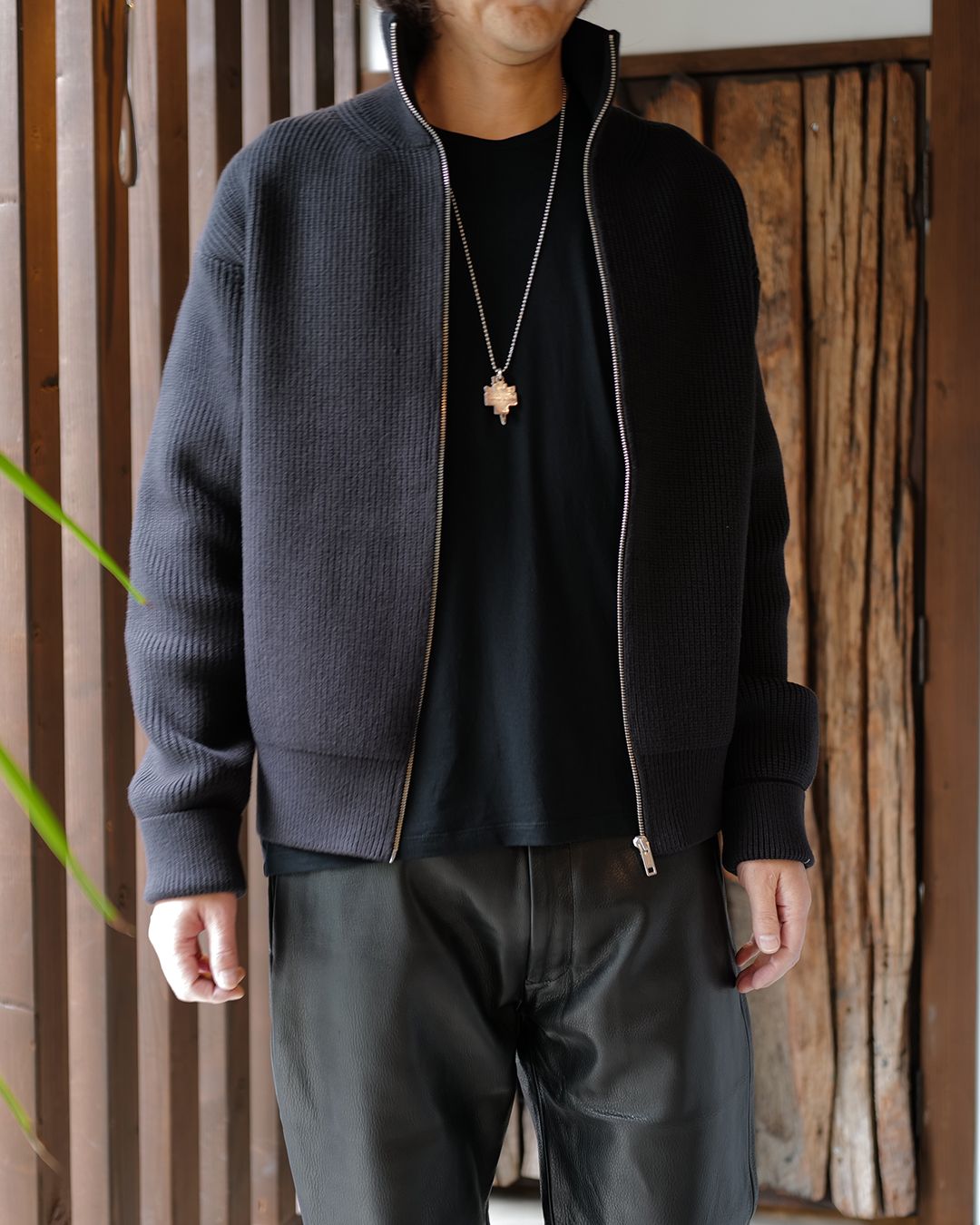 SEQUEL -TypeF- COW LEATHER PANTS