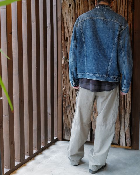 Maison Margiela : ディストレスト カラーレス デニムジャケット