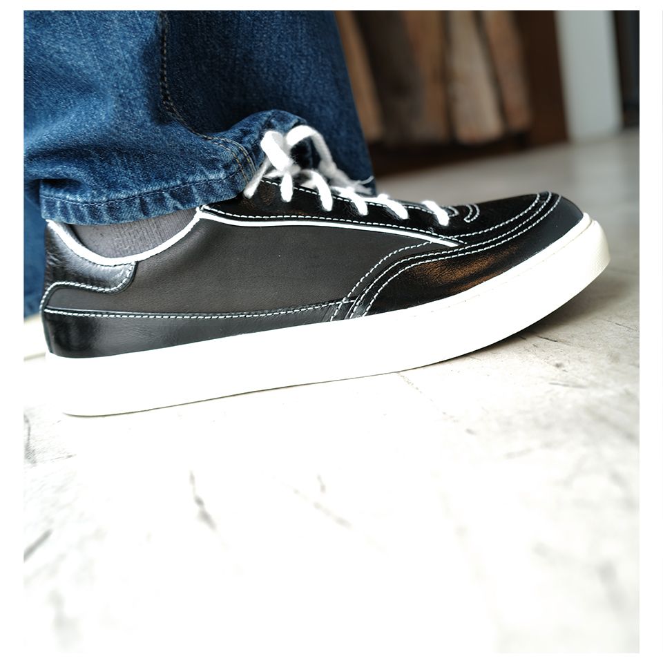 OUR LEGACY - 【LAST1 Size43】SKIMMER Black Leather | River