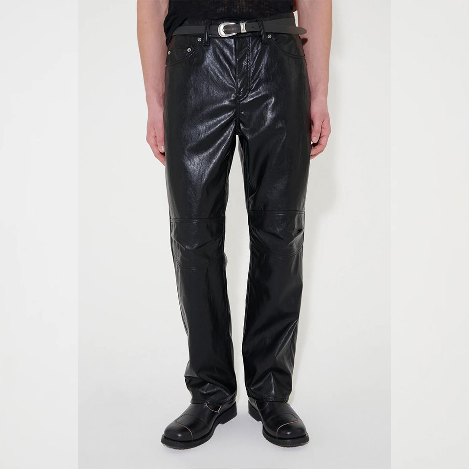 OUR LEGACY - FORMAL MOTO CUT Cageian Black Fake Leather | River