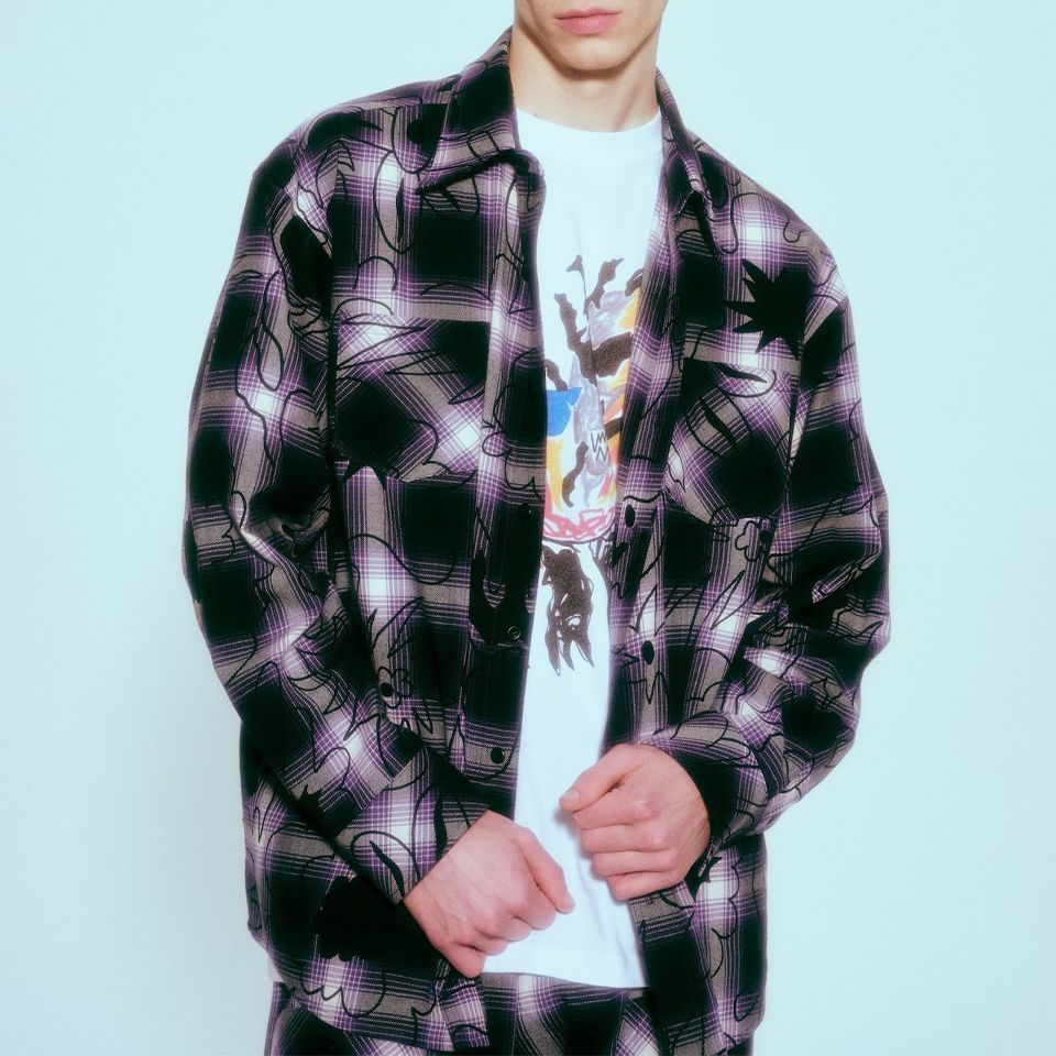 Last1 M 【Rafu】 Hank × Rafu Printed shirt