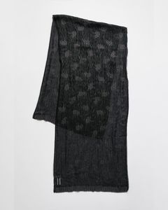 ORNATE SCARF  Black Alluring Cotton Jaquard