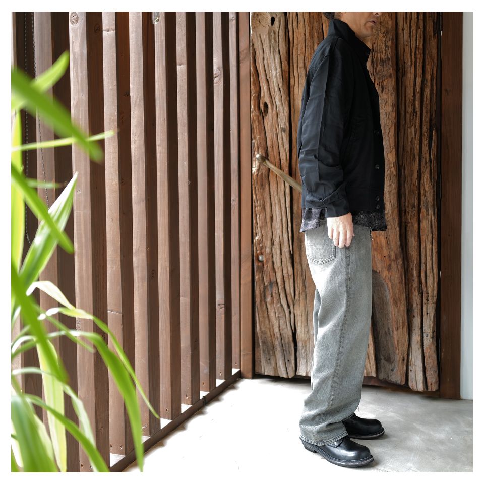MOCK BOMBER   Draping Black Lyocell