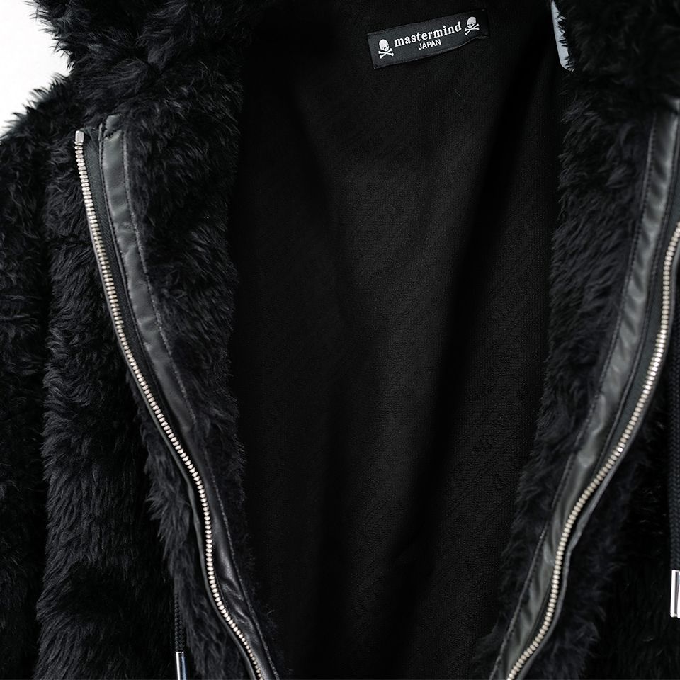 【mastermindJAPAN】 POLAR BEAR ZIP-UP HOODIE  BLACK