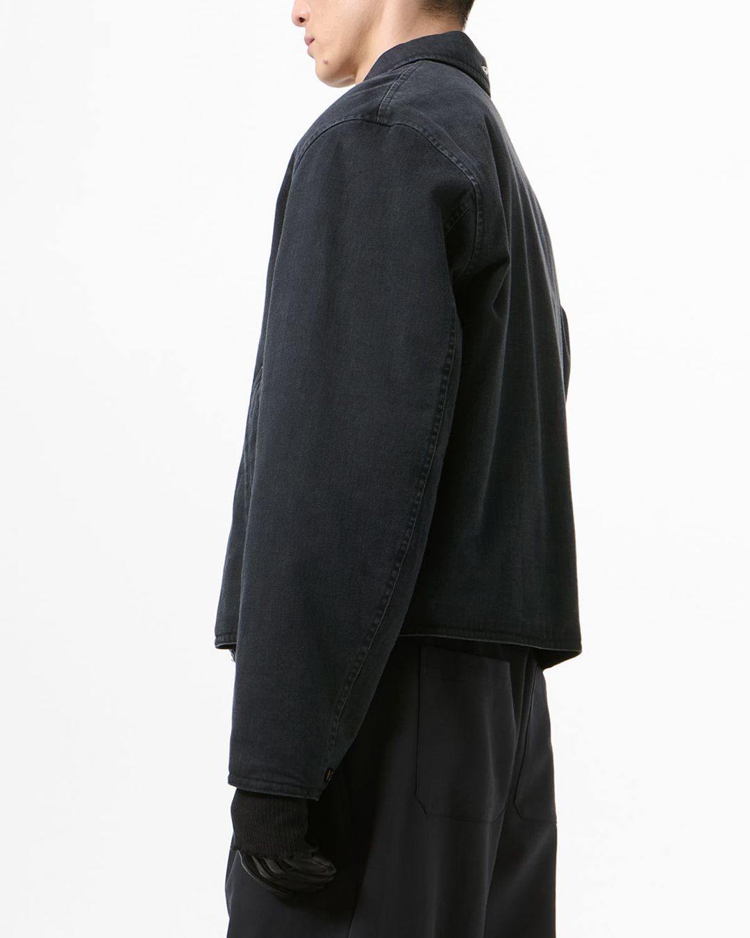 SLIGHT JACKET   Enzyme Obsidian Field Sateen
