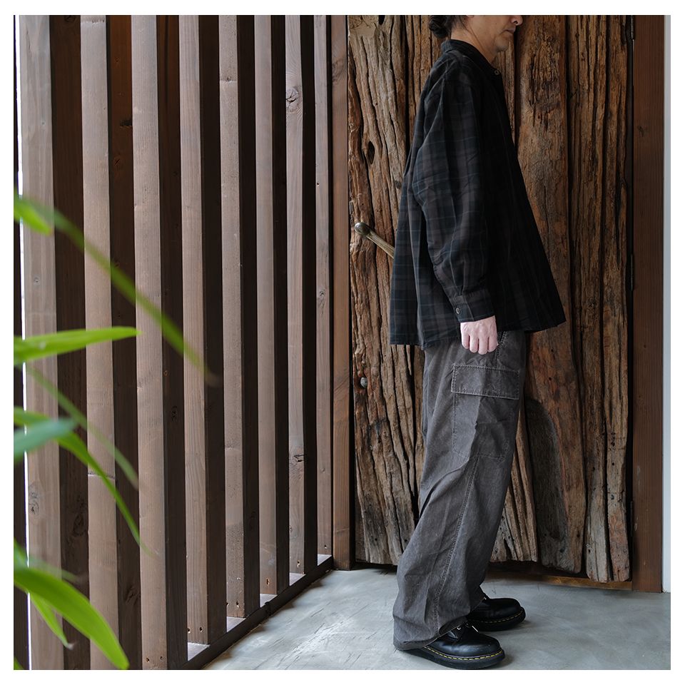 OUR LEGACY - BORROWED SHIRT Black Sheer Shadow Check | River
