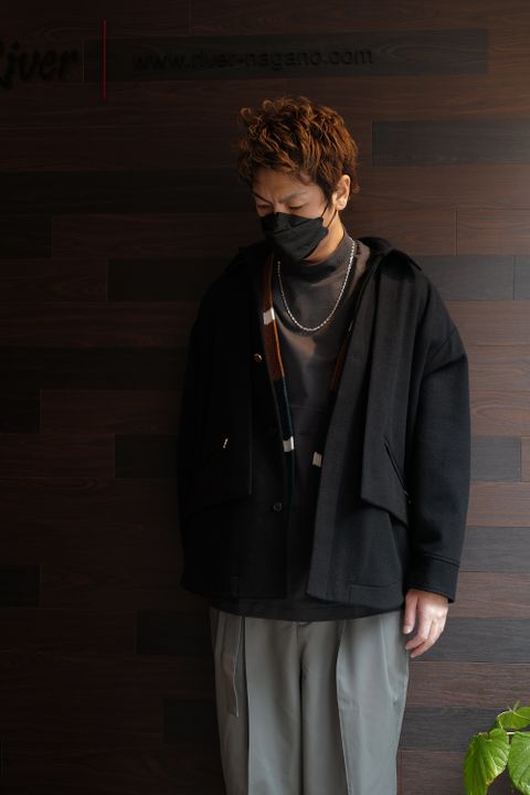 CULLNIのアウターを使ったレイヤースタイル