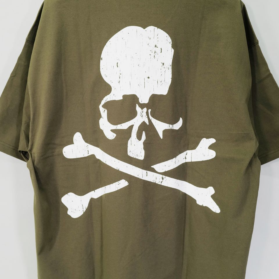 LAST1 L 【mastermindJAPAN】 REFLECTIVE SKULL TEE  OLIVE
