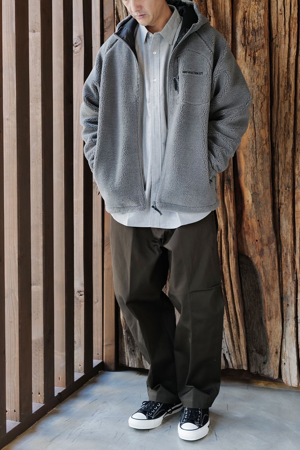 SEQUEL - SQ-23AW-SH-02 FLYFRONT OX SHIRT GRAY | River