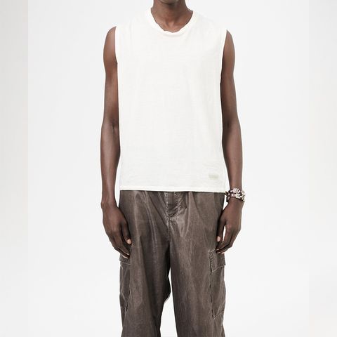 BREATHE TANK   White Para Cotton