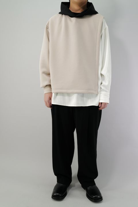 CULLNI - 【ラスト1点Size1】22-SS-031 ワイドパンツ BLACK | River CULLNI - 【ラスト1点Size1】22-SS-031 ワイドパンツ BLACK | River