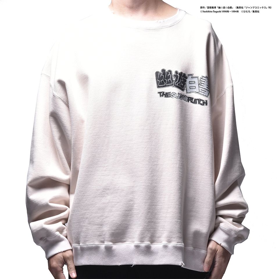 TYUM24AM006  YUYUHAKUSHO Sweat (YOKO/KURAMA) White