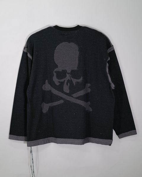 【MASTERMIND WORLD】 CUT-OFF LS TEE  BLACK