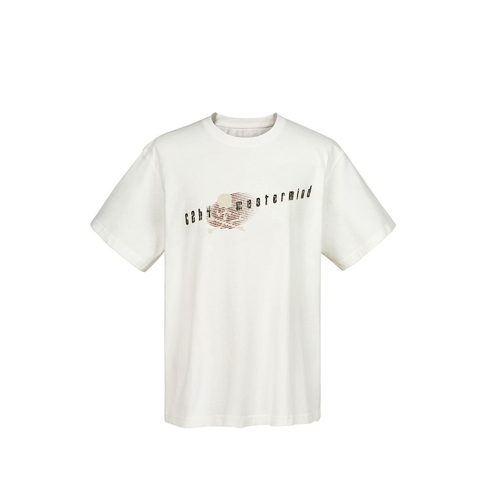 mastermind JAPAN - C2H4 x MMJ Logo T-shirt Mist White | River