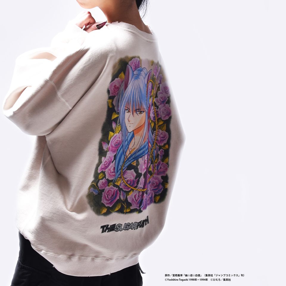 TYUM24AM006  YUYUHAKUSHO Sweat (YOKO/KURAMA) White
