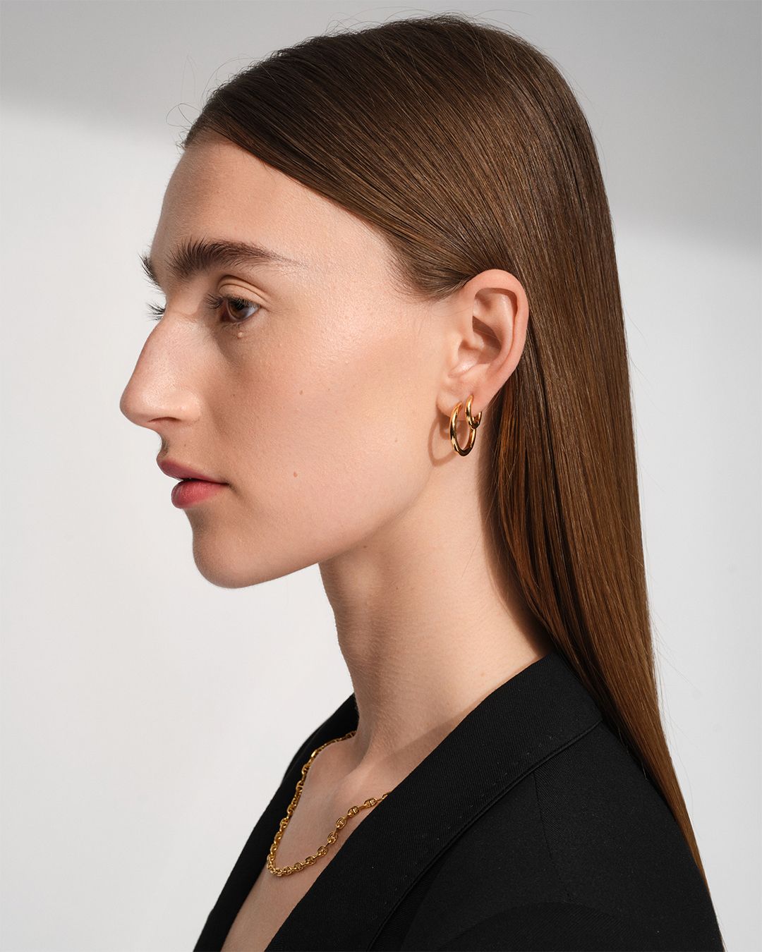 Classic Hoop Small Gold / クラシック フープ スモール ゴールド ピアス（両耳用）