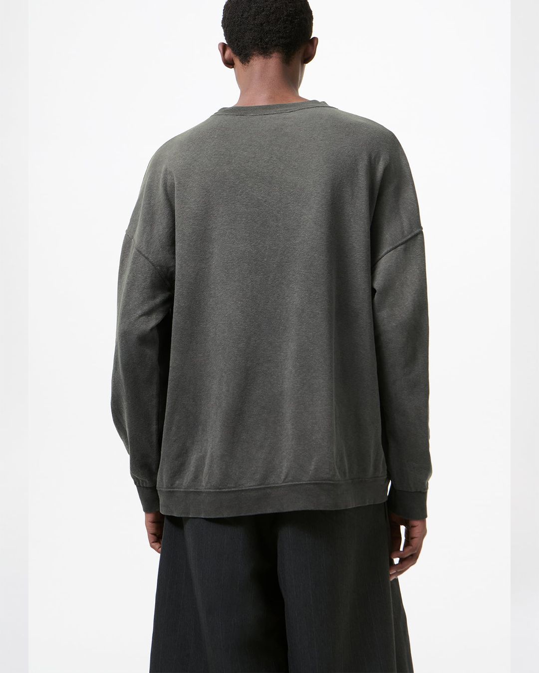 SLACK SWEATSHIRT  Washed Black Rogue Loopback