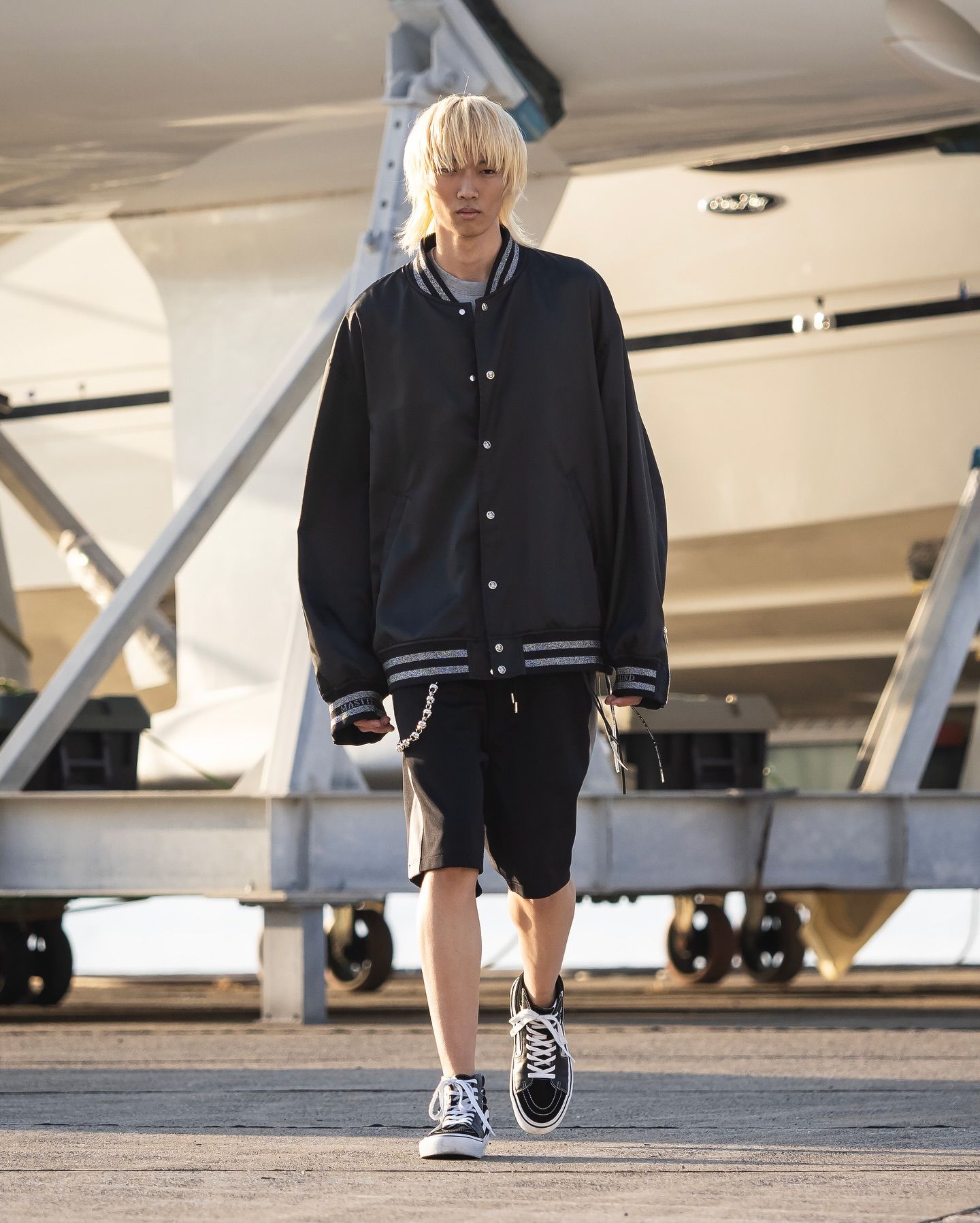 【mastermind JAPAN】 VERSITY JACKET  Black