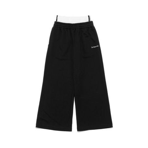 【WOMENS】GXL-S25-PT-01  DOUBLE WAISTED PANTS   BLACK