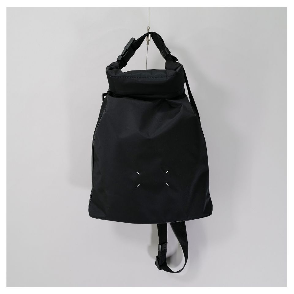 「High tech」ロールアップ バックパック / Black