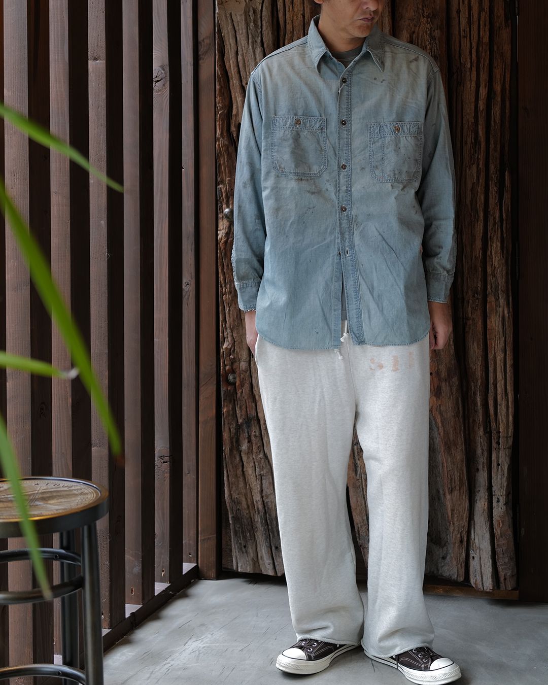 BWU-MBCS / METAL BUTTON CHAMBRAY SHIRT