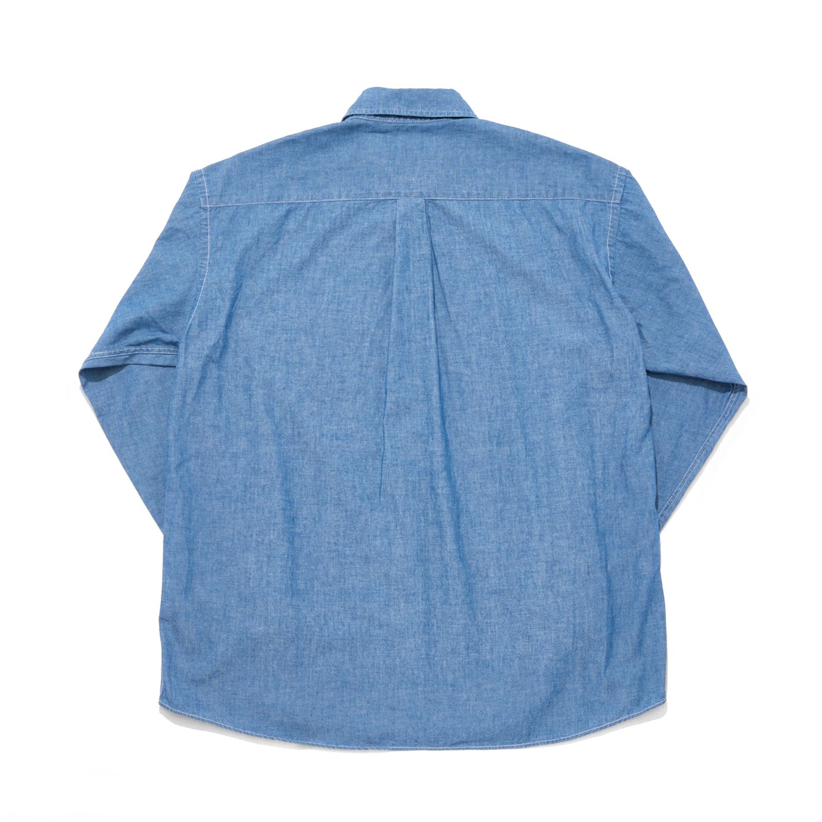 CHAMBRAY LONG SLEEVE SHIRT [BLUE]
