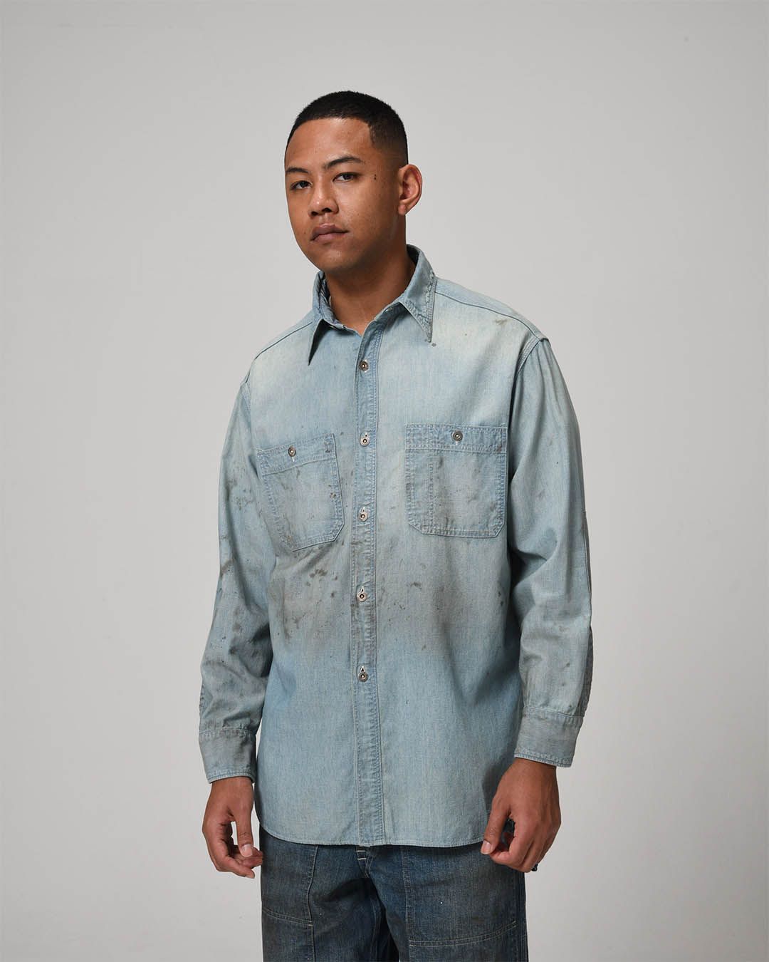 BWU-MBCS / METAL BUTTON CHAMBRAY SHIRT