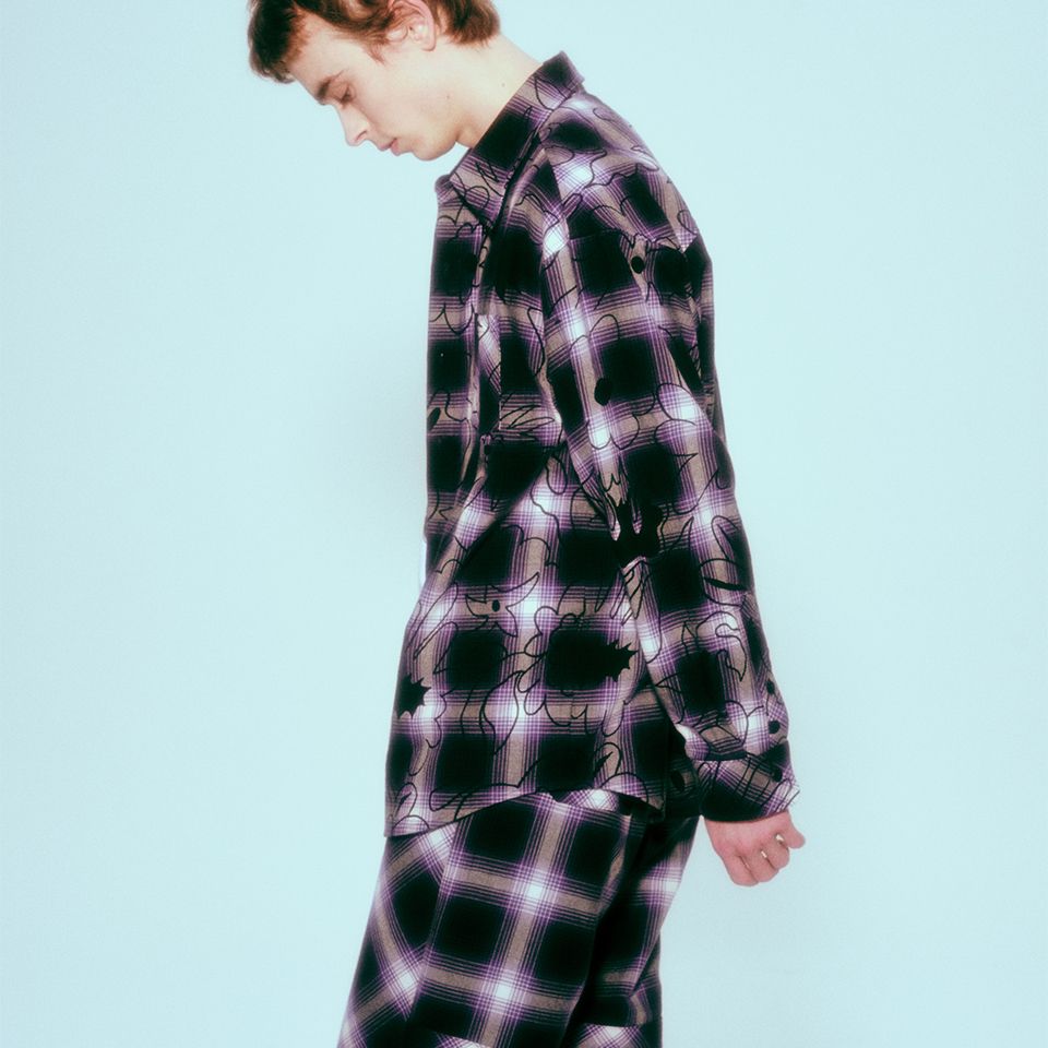 Last1 M 【Rafu】 Hank × Rafu Printed shirt