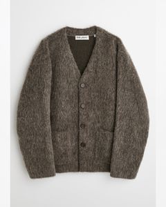 CARDIGAN Mole Grey Hairy Wool