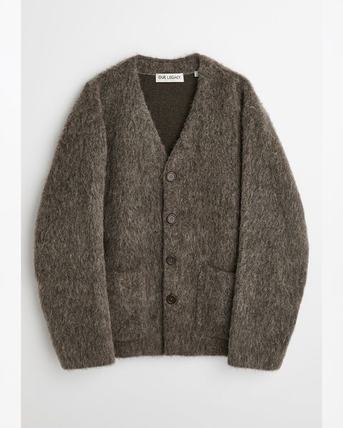 CARDIGAN Mole Grey Hairy Wool
