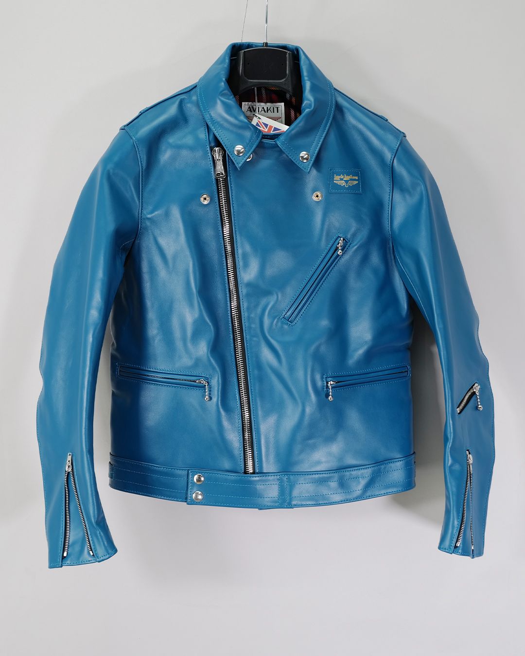 Cyclone -サイクロン- 【Slim-Fit】   (ホースレザー / 裏地:タータンチェック/) VintageTurquoise
