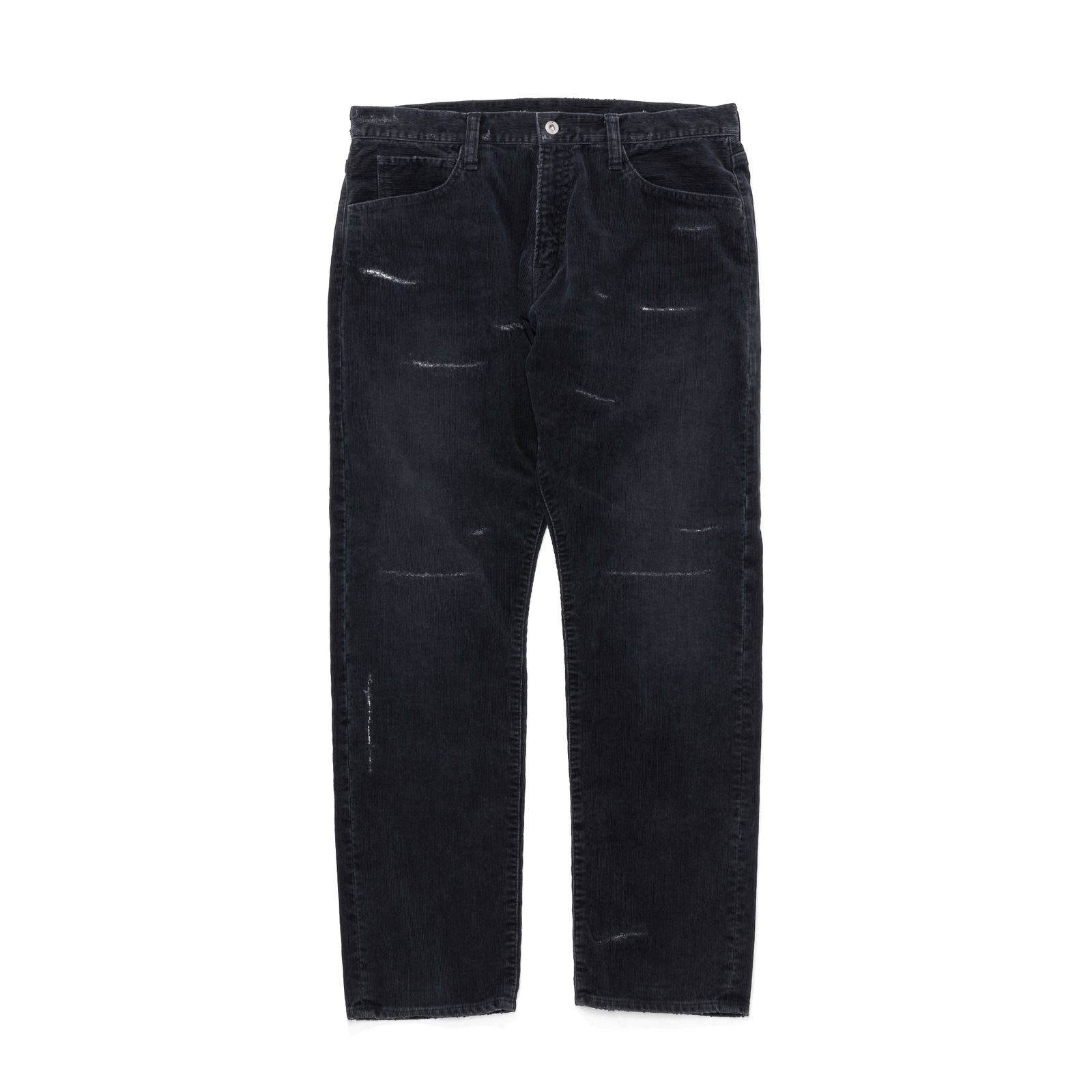 SEQUEL - FRAGMENTxSEQUEL SQ-22AW-PT-03 DAMAGE CORDUROY PANTS BLACK