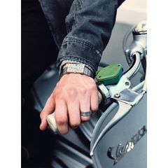 C2H4 x MMJ Static Watch Bracelet   Silver