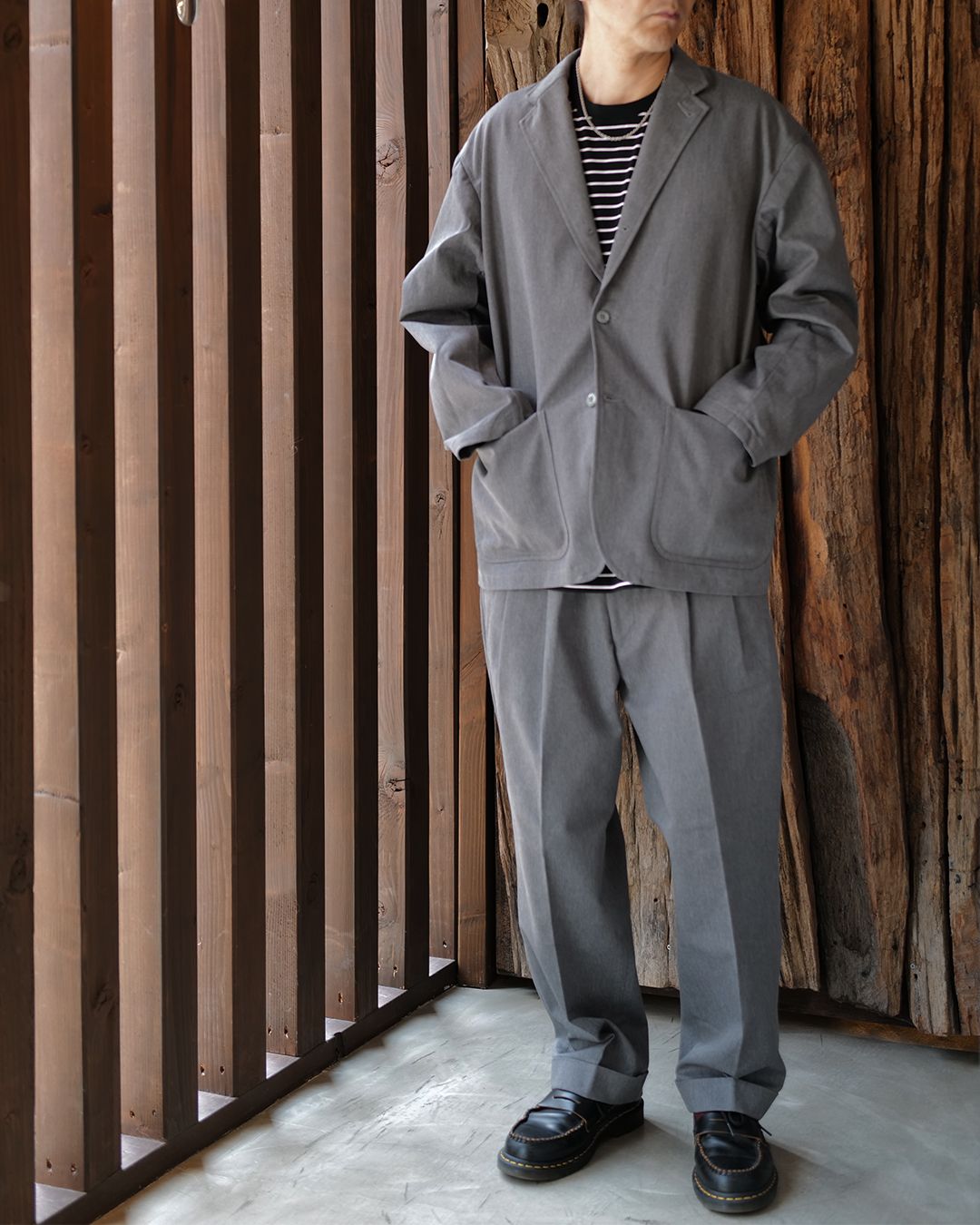 CHINO PANTS (TYPE-C) [GRAY]